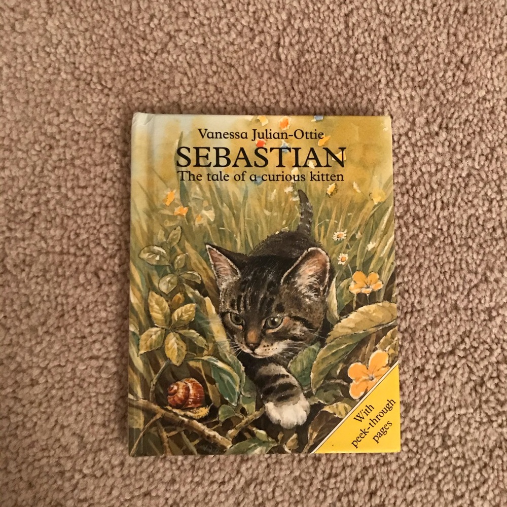 Sebastian the tale of a curious kitten book.